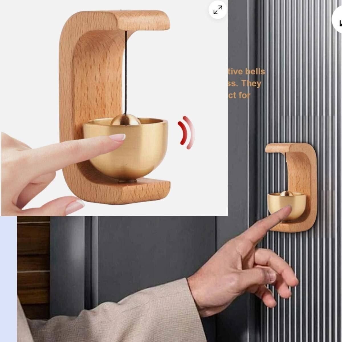 Elegant Brass Singing Bowl & Meditation Door Bell for Home