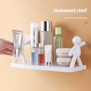 Humanoid Self Adhesive Toiletry Holder