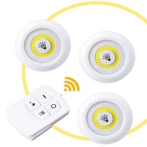 3Pcs Remote Control LED Light (Imported)