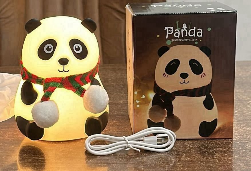 Panda Night Light for Kids | Cute Silicone LED Night Lamp - Image 3