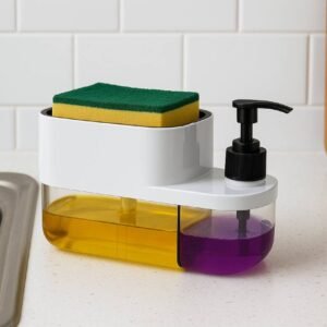 3in1 Handwash & Dish Soap Dispenser With Sponge