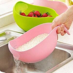Rice Washing Bowl With Handle