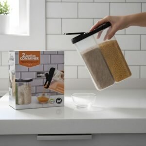2 Section 2500ml Storage Container