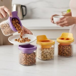 2 Pcs 600ml Nestora Airtight Container